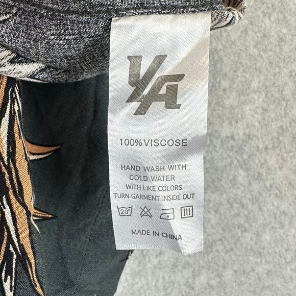 YOUNGLA Pineapple Button Up Shirt Men's Size Large Short Sleeve Tropical Fruit - Picture 6 of 8